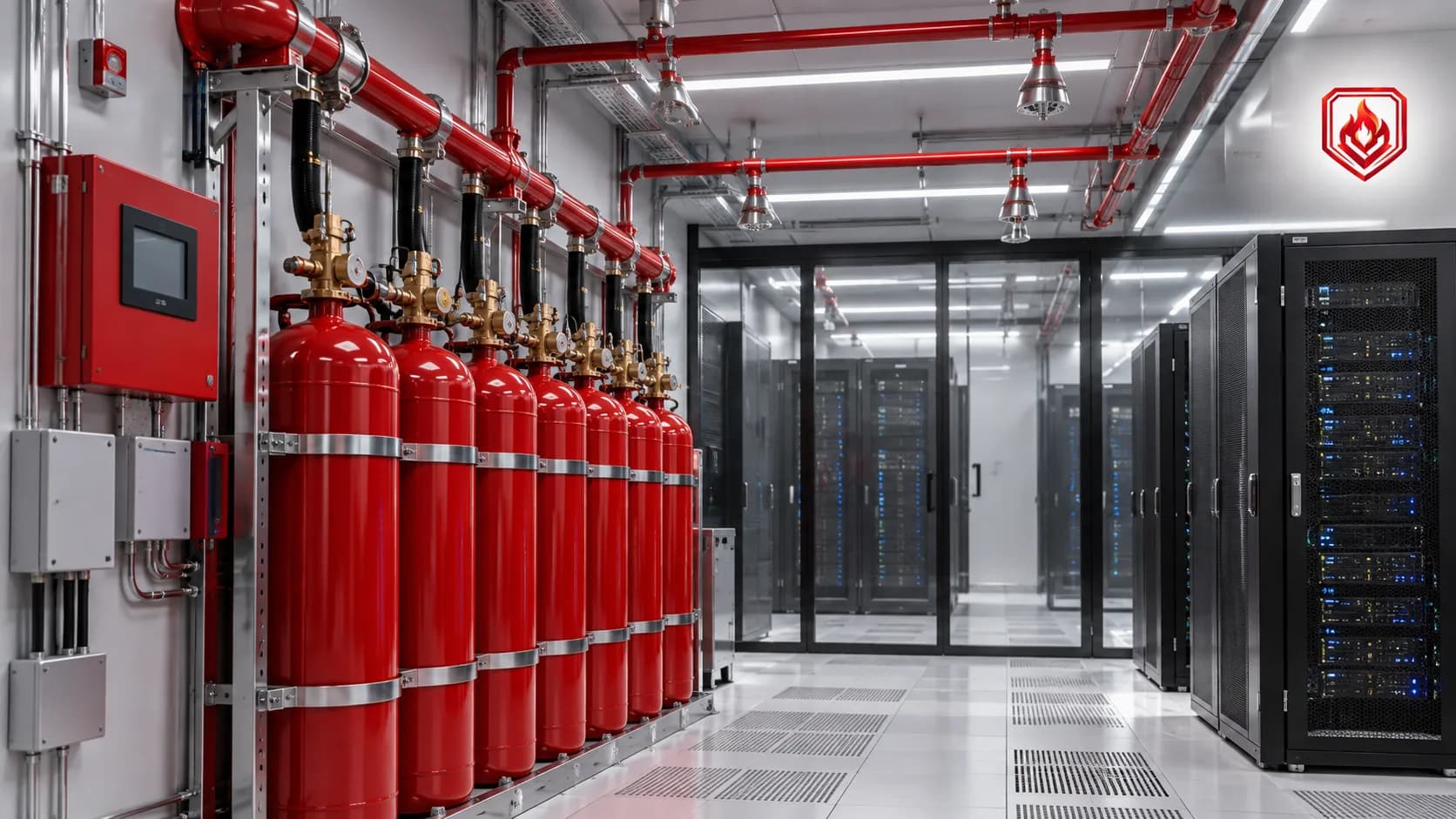 Hệ thống chữa cháy khí bảo vệ khu vực trung tâm dữ liệu và phòng máy chủ